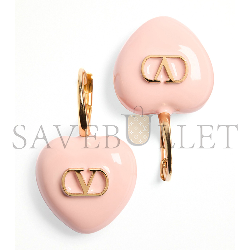 VALENTINO COEUR ROYAL METAL AND ENAMEL EARRINGS 8W2J0BJ5MJP_MXS